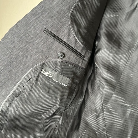 BarIII 100% Wool Oversized Boyfriend Blazer Gray Extra Large Lined Dark Academia - Picture 13 of 14